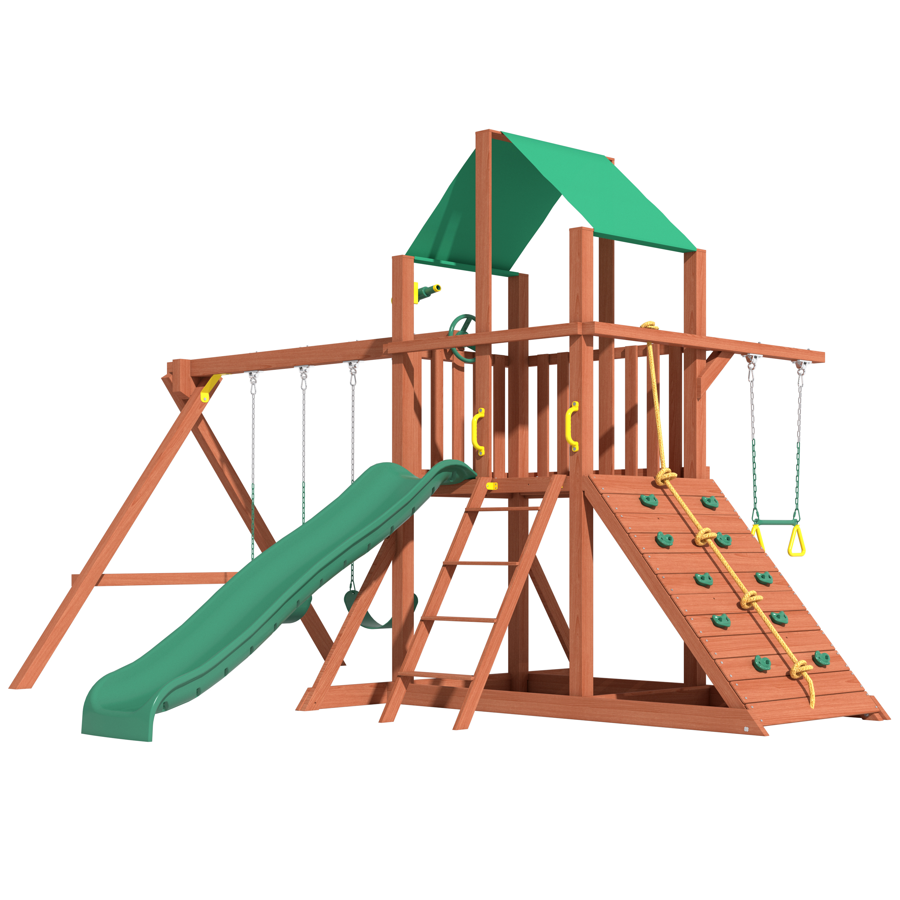 Dragon-Safari Wooden Swing Set ဆိုတာ ဘာလဲ။