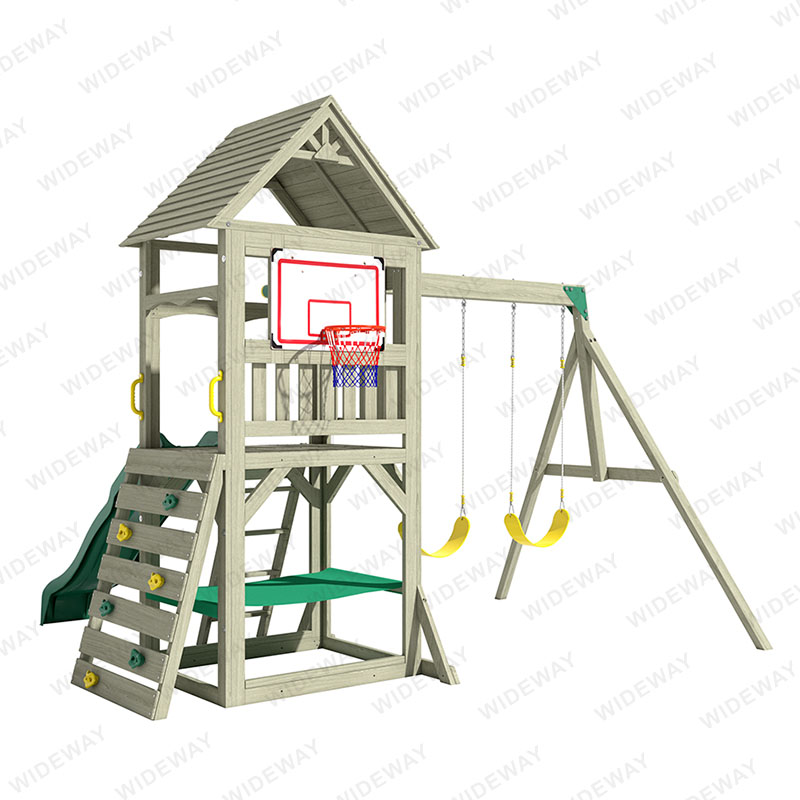 Dragon-Casa Wooden Swing Set တွင် ကလေးမည်မျှကစားနိုင်သနည်း။