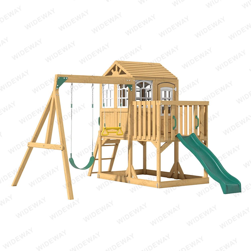 သစ်သားကလေးများအပြင်ပန်း playhouses